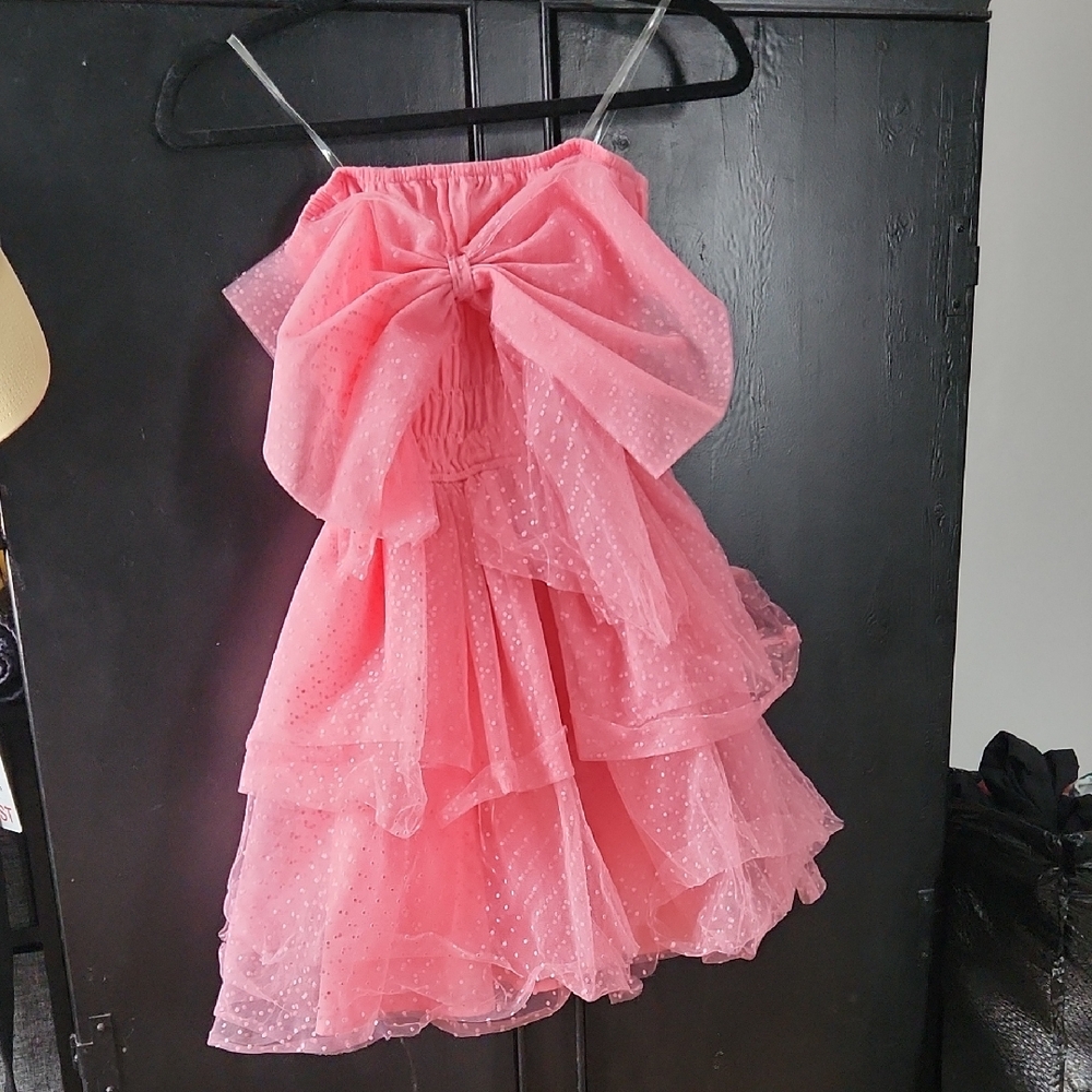 Main Strip Pink Layered Dress